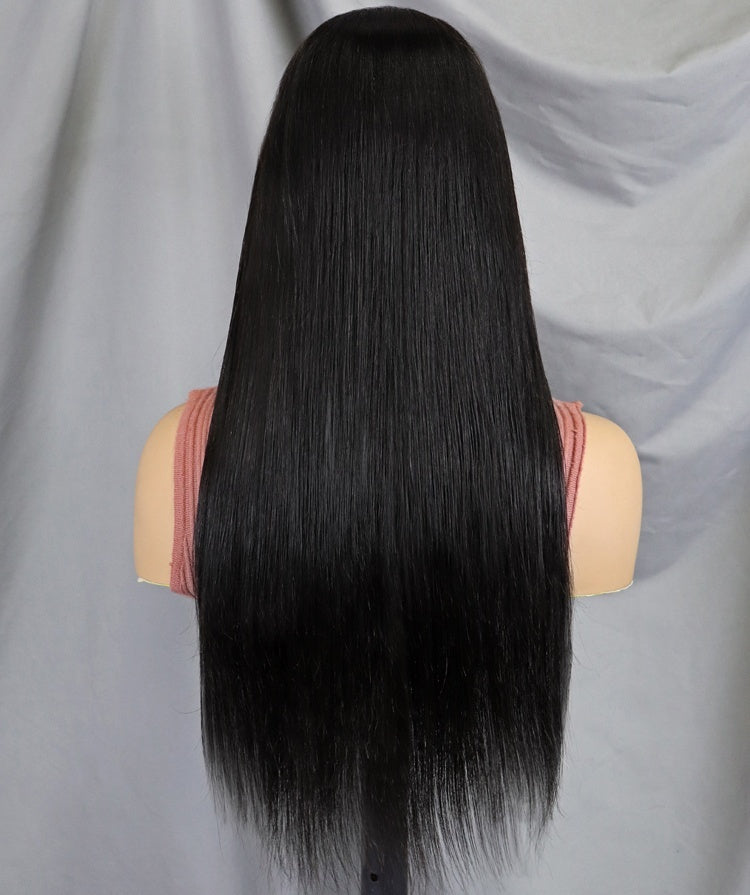 6x4 Virgin Human Hair Wig – Transparent Lace Front, Pre-Plucked & Bleached Knots