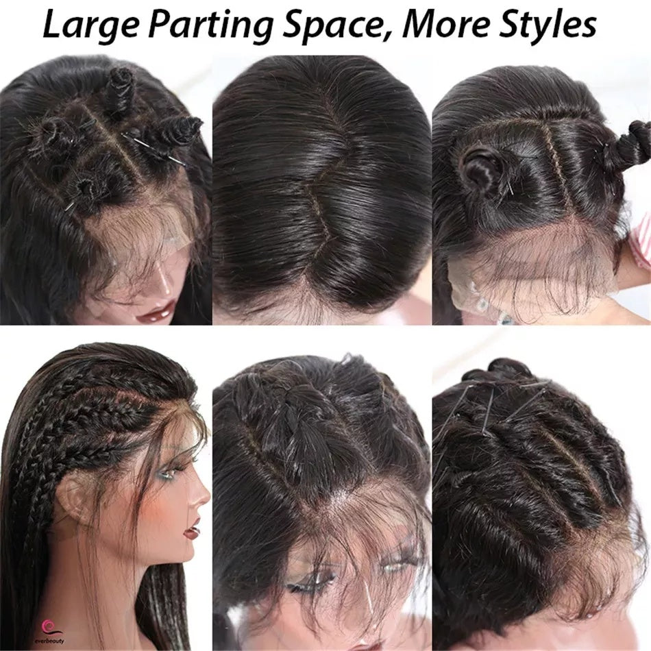 6x4 Virgin Human Hair Wig – Transparent Lace Front, Pre-Plucked & Bleached Knots