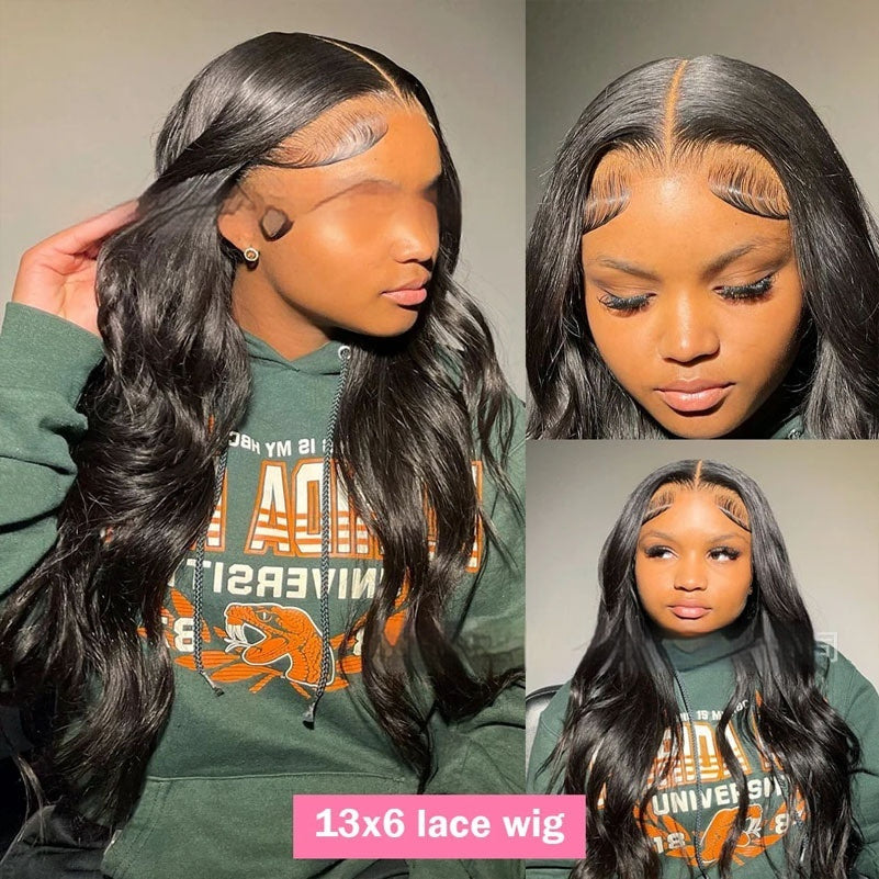 13x6 HD Lace Front Wig – Body Wave, 100% Human Hair, Natural Hairline