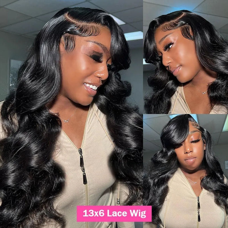13x6 HD Lace Front Wig – Body Wave, 100% Human Hair, Natural Hairline