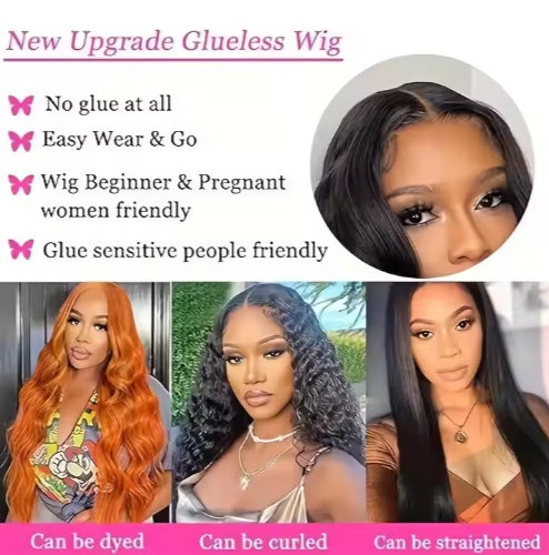 Body Wave HD Lace Front Wig – Glueless & Ready to Wear