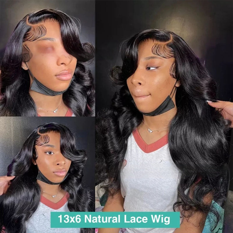 13x6 HD Lace Front Wig – Body Wave, 100% Human Hair, Natural Hairline