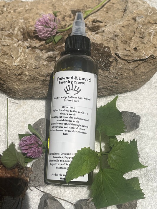 Serenity Crown Oil - Soothes Scalp, Sooth Hair, Herbal Infused Care