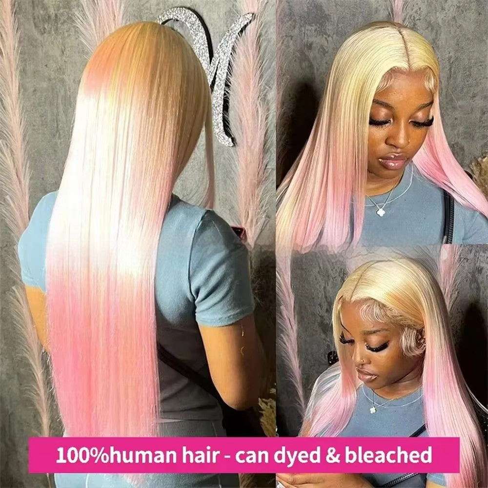 Luxury 613 Blonde Wig – 100% Human Hair, Silky Straight, 12–40 Inch, Dye Any Color
